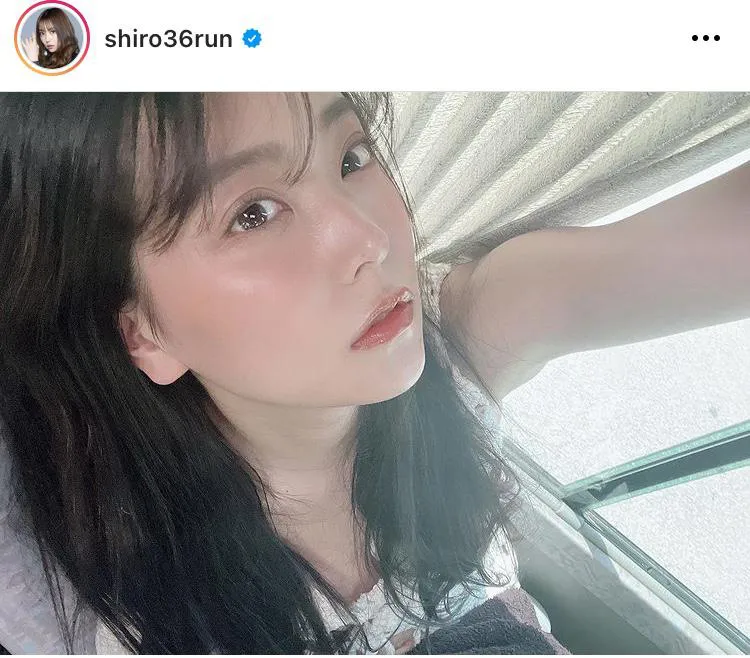  ※画像は白間美瑠公式Instagram(shiro36run)のスクリーンショット