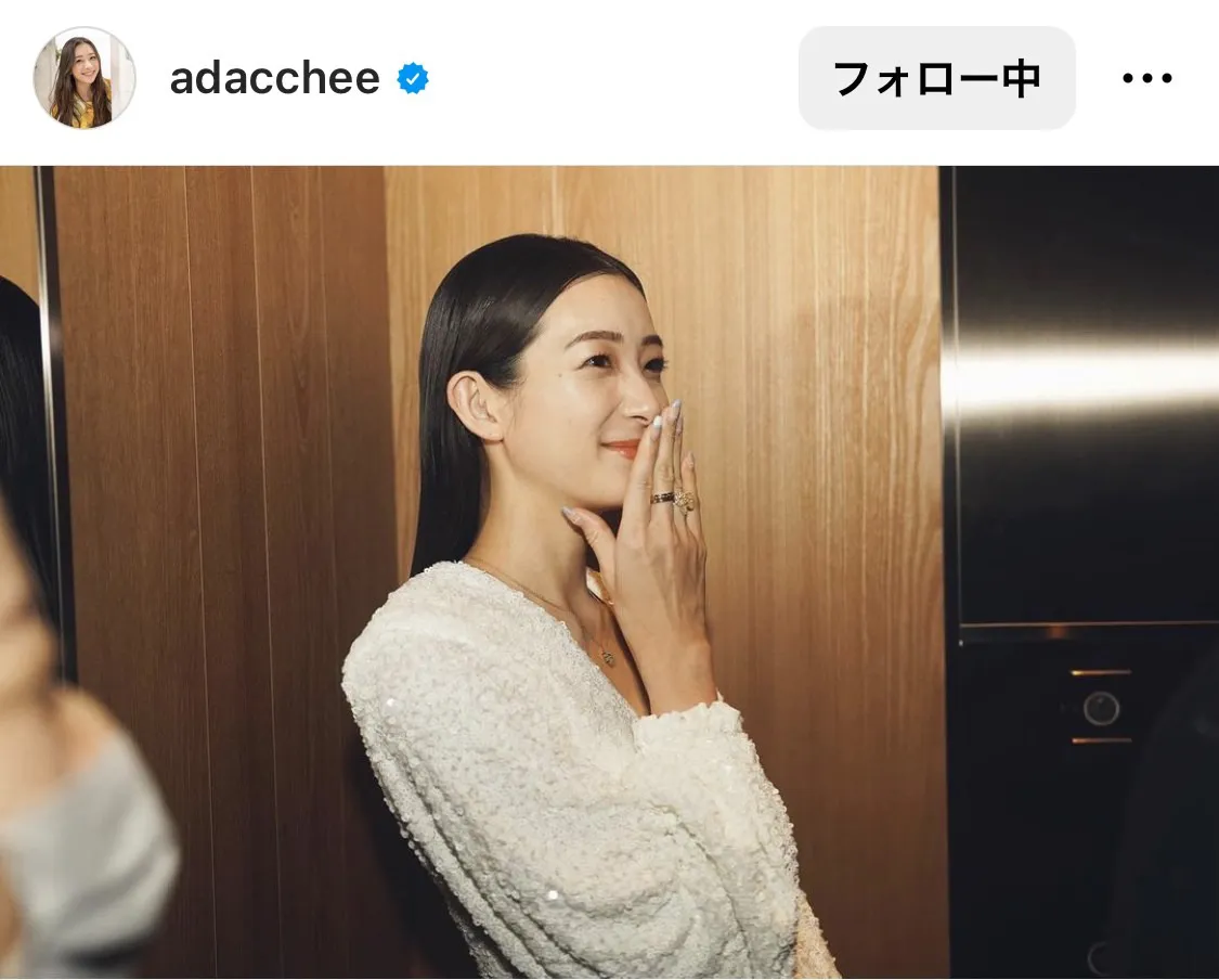 ※足立梨花オフィシャルInstagram(adacchee)より