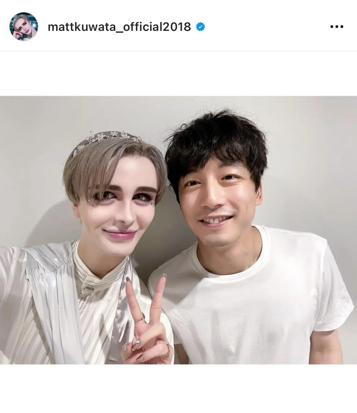 ※MattオフィシャルInstagram(mattkuwata_official2018)より