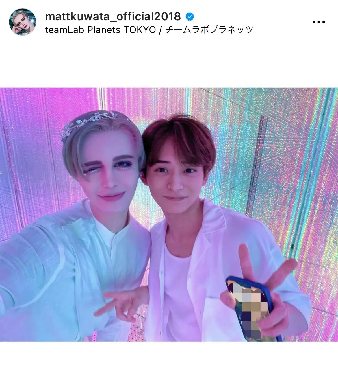  ※MattオフィシャルInstagram(mattkuwata_official2018)より