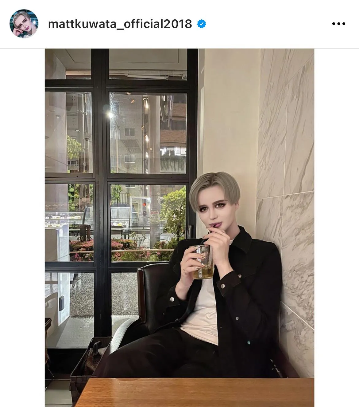  ※MattオフィシャルInstagram(mattkuwata_official2018)より