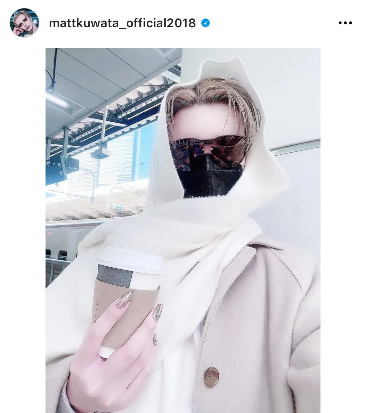  ※MattオフィシャルInstagram(mattkuwata_official2018)より