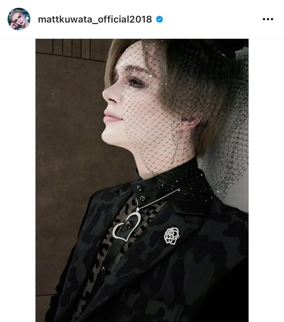  ※MattオフィシャルInstagram(mattkuwata_official2018)より