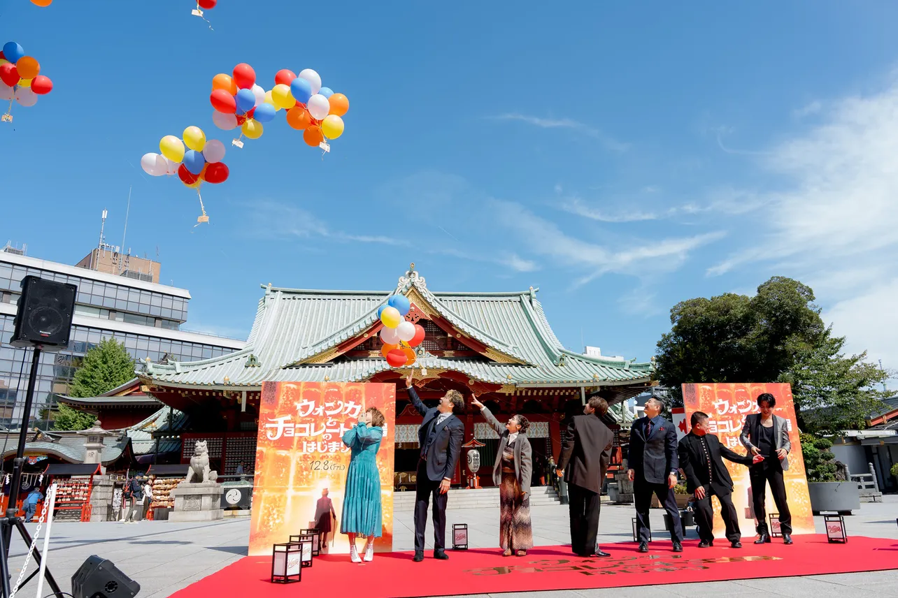 映画「ウォンカとチョコレート工場のはじまり」完全吹き替え版製作発表会見の様子