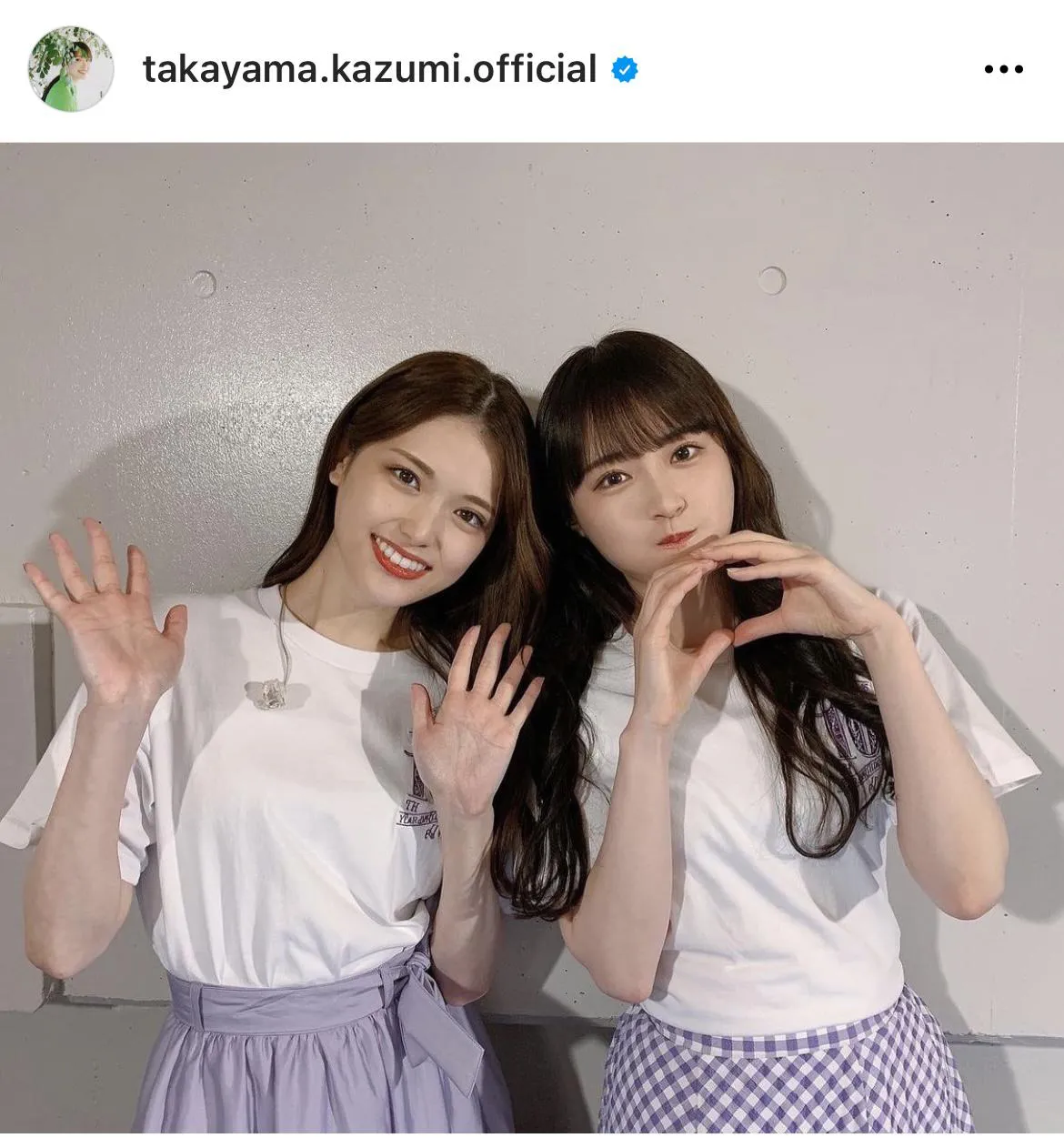 ※高山一実オフィシャルInstagram(takayama.kazumi.official)より