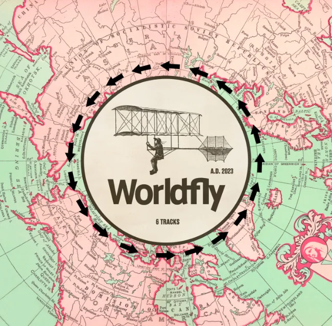 ビッケブランカ最新EP『Worldfly』ジャケット