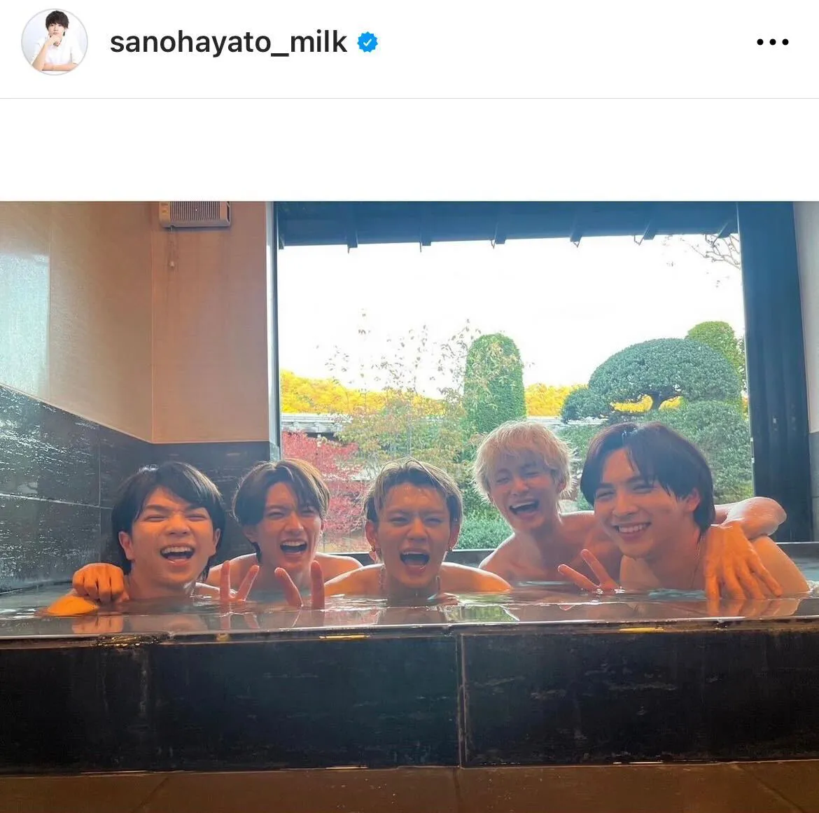 ※画像は佐野勇斗公式Instagram(sanohayato_milk)より