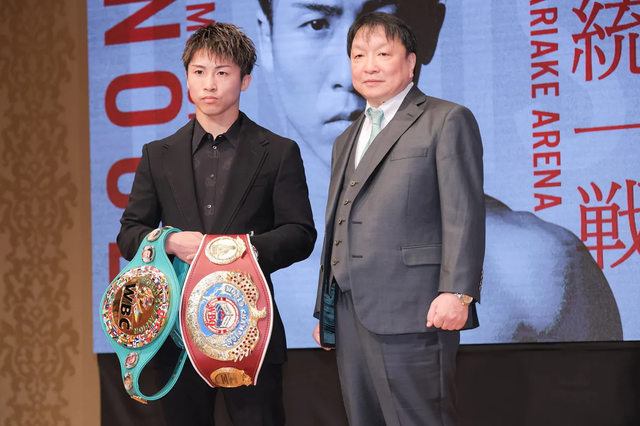 「WBA・WBC・IBF・WBO世界スーパー・バンタム級王座統一戦 井上尚弥 vs マーロン・タパレス」の開催発表記者会見より