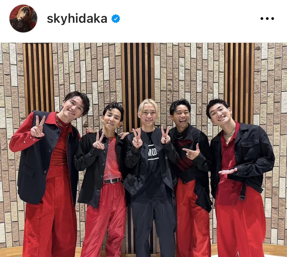 ※画像はSKY-HI Instagram (skyhidaka)より