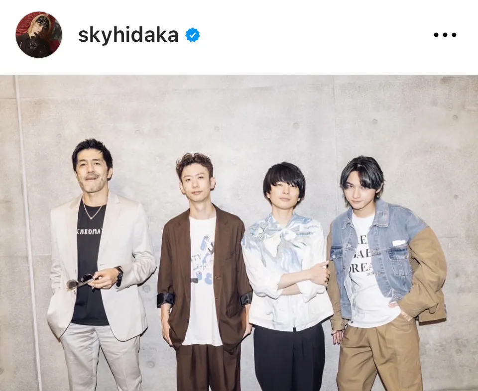 ※画像はSKY-HI Instagram (skyhidaka)より