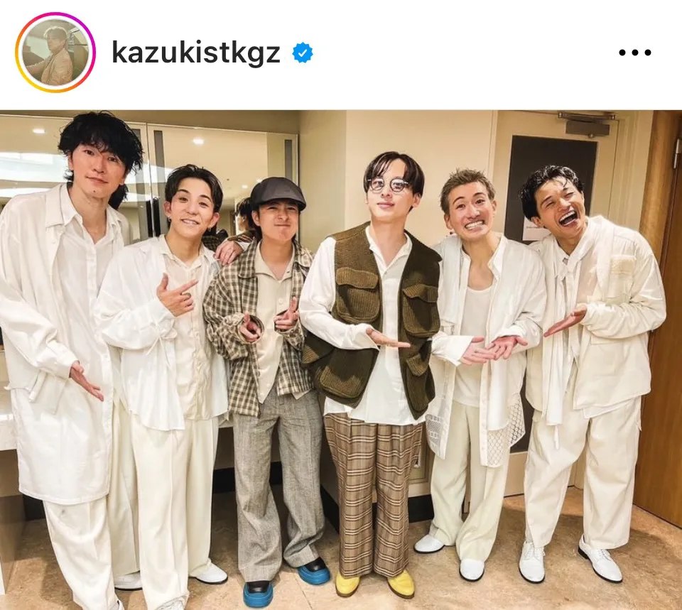 【写真】s**t kingzとDa_iCEのパフォーマー・工藤大輝と和田颯の笑顔あふれる6人ショット