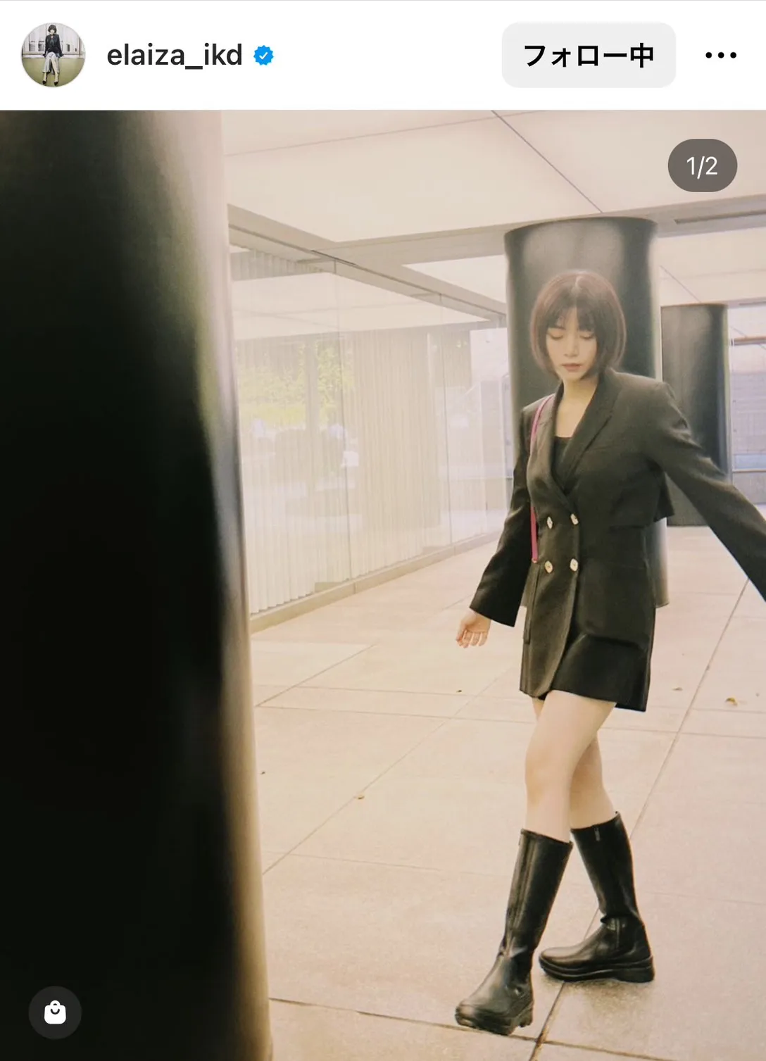 【写真】池田エライザ、太ももまで丸見え…ショートパンツから伸びるロングブーツ美脚