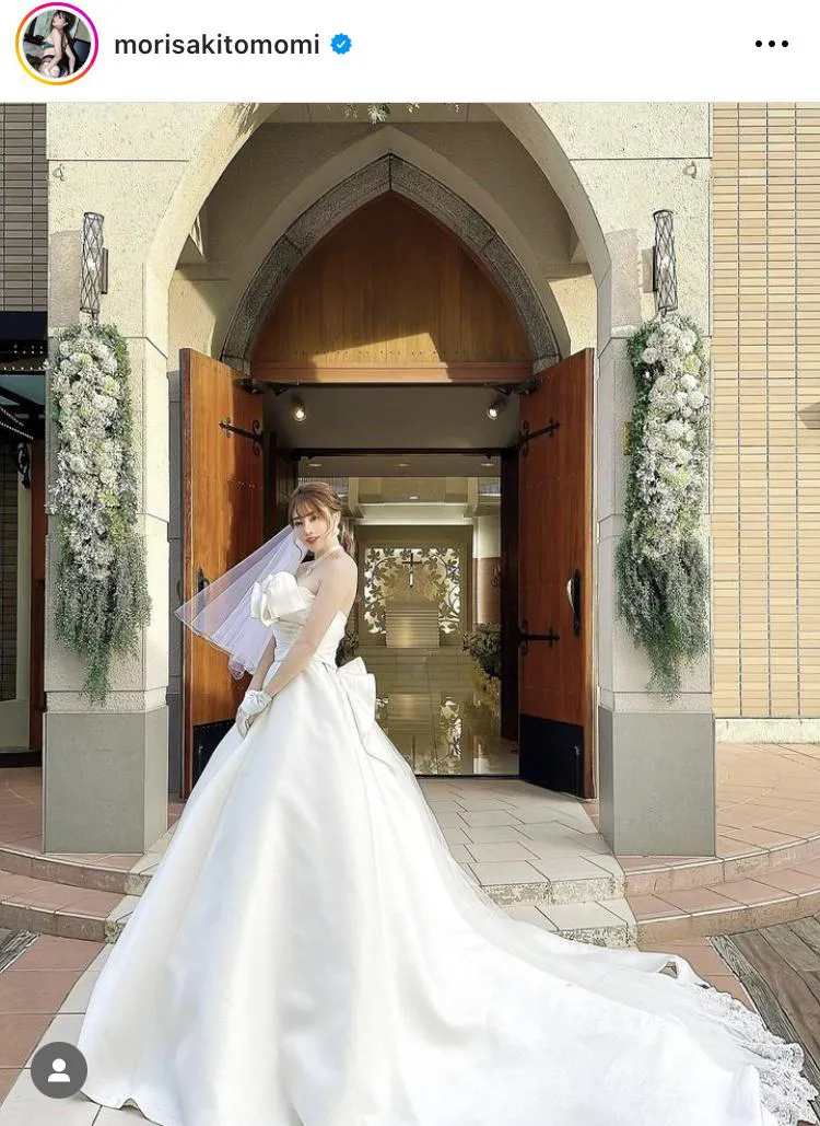 森咲智美「結婚しました」ウエディングドレス姿での投稿にファン仰天…ドラマ出演の報告で種明かし