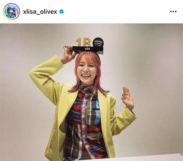 ※LiSA公式Instagram(xlisa_olivex)のスクリーンショット