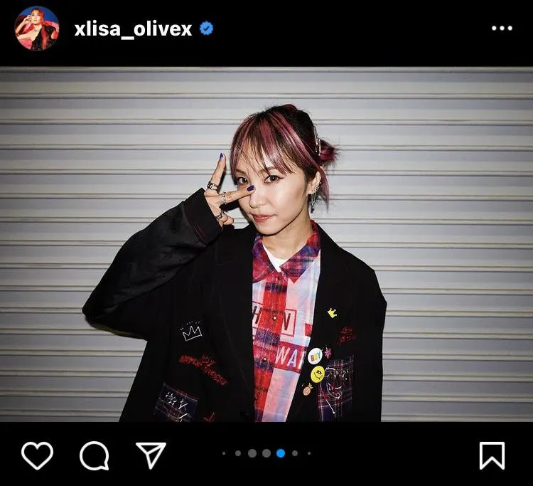 ※LiSA公式Instagram(xlisa_olivex)のスクリーンショット