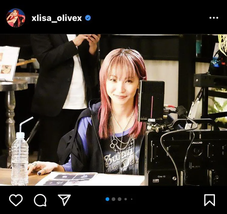 ※LiSA公式Instagram(xlisa_olivex)のスクリーンショット