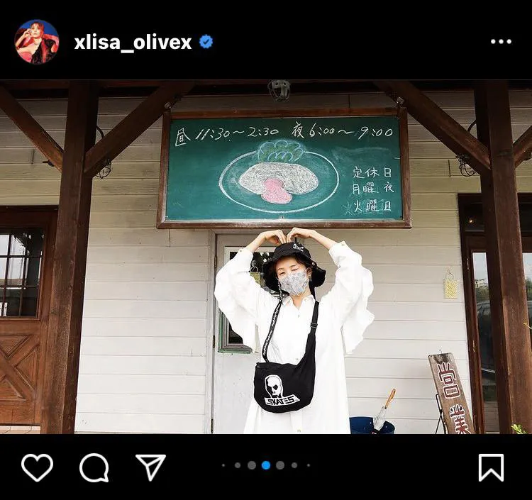 ※LiSA公式Instagram(xlisa_olivex)のスクリーンショット