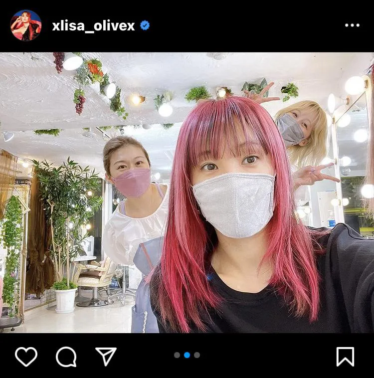 ※LiSA公式Instagram(xlisa_olivex)のスクリーンショット