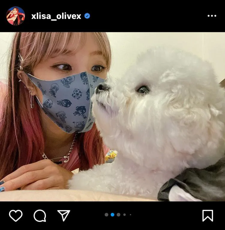 ※LiSA公式Instagram(xlisa_olivex)のスクリーンショット