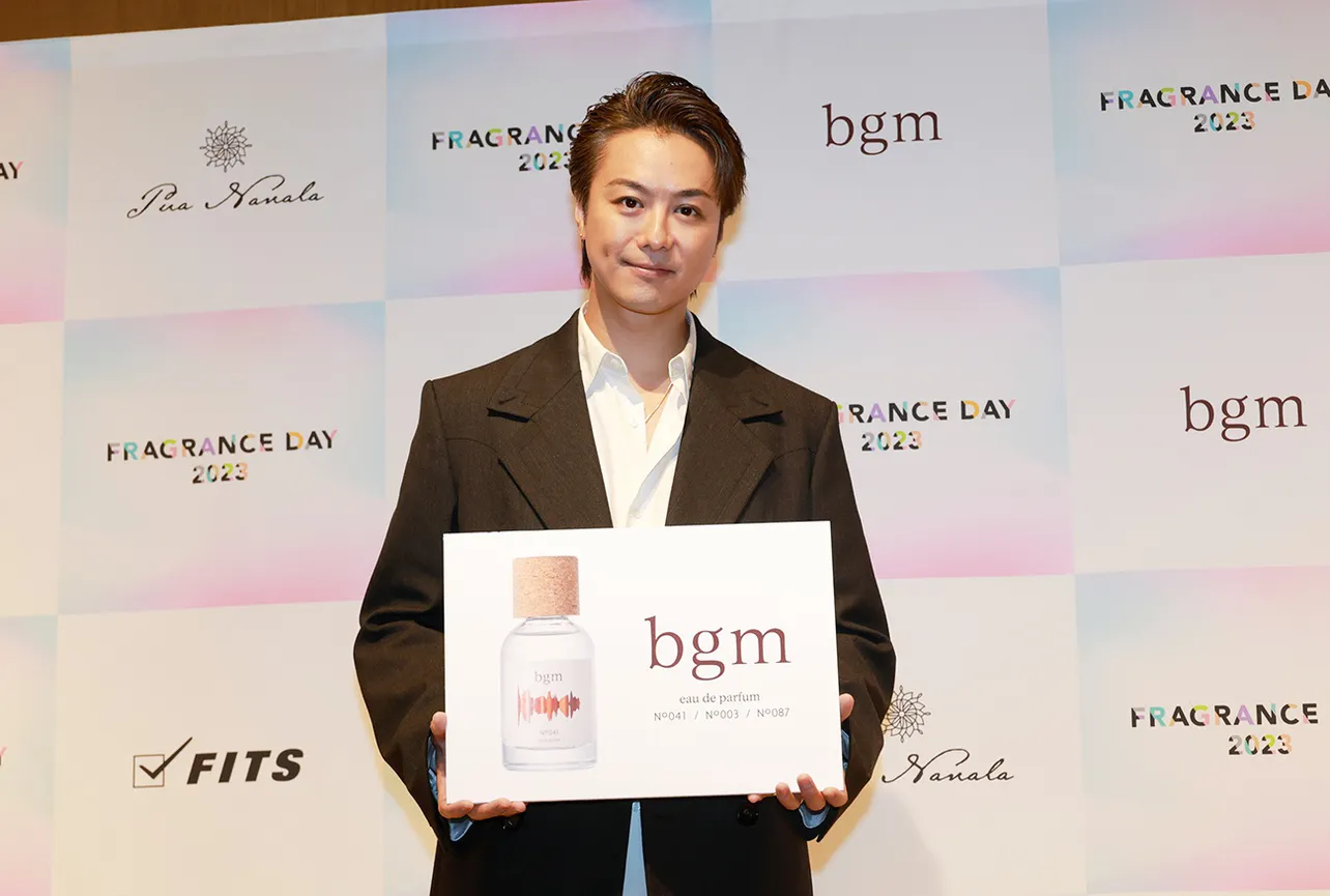 フレグランス新ブランド「bgm」を発表したEXILE TAKAHIRO