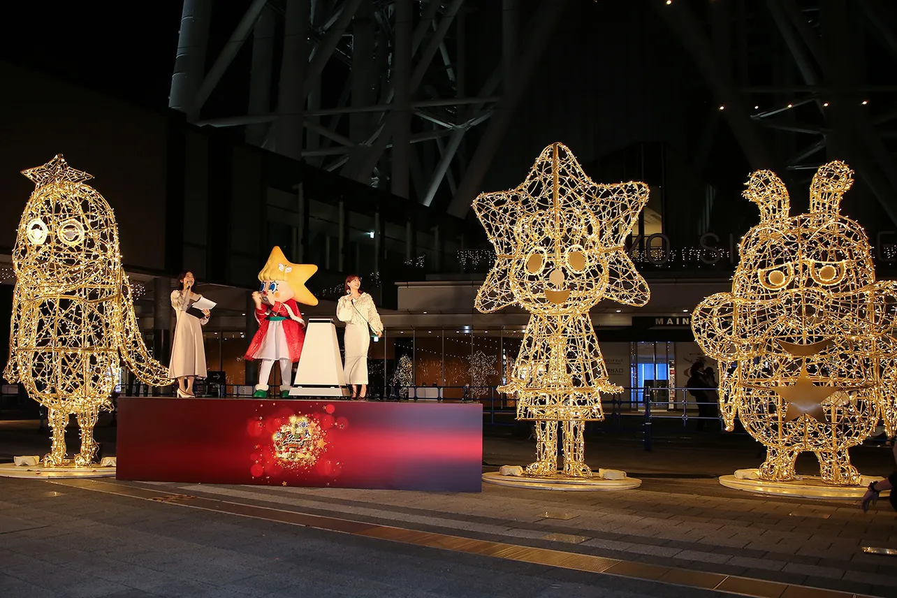 生見愛瑠が東京スカイツリータウンのイルミネーション点灯式に登壇