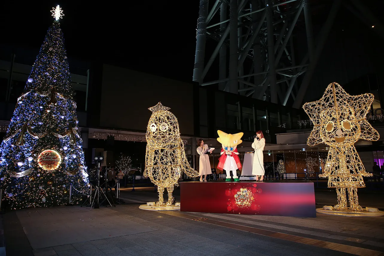 生見愛瑠が東京スカイツリータウンのイルミネーション点灯式に登壇