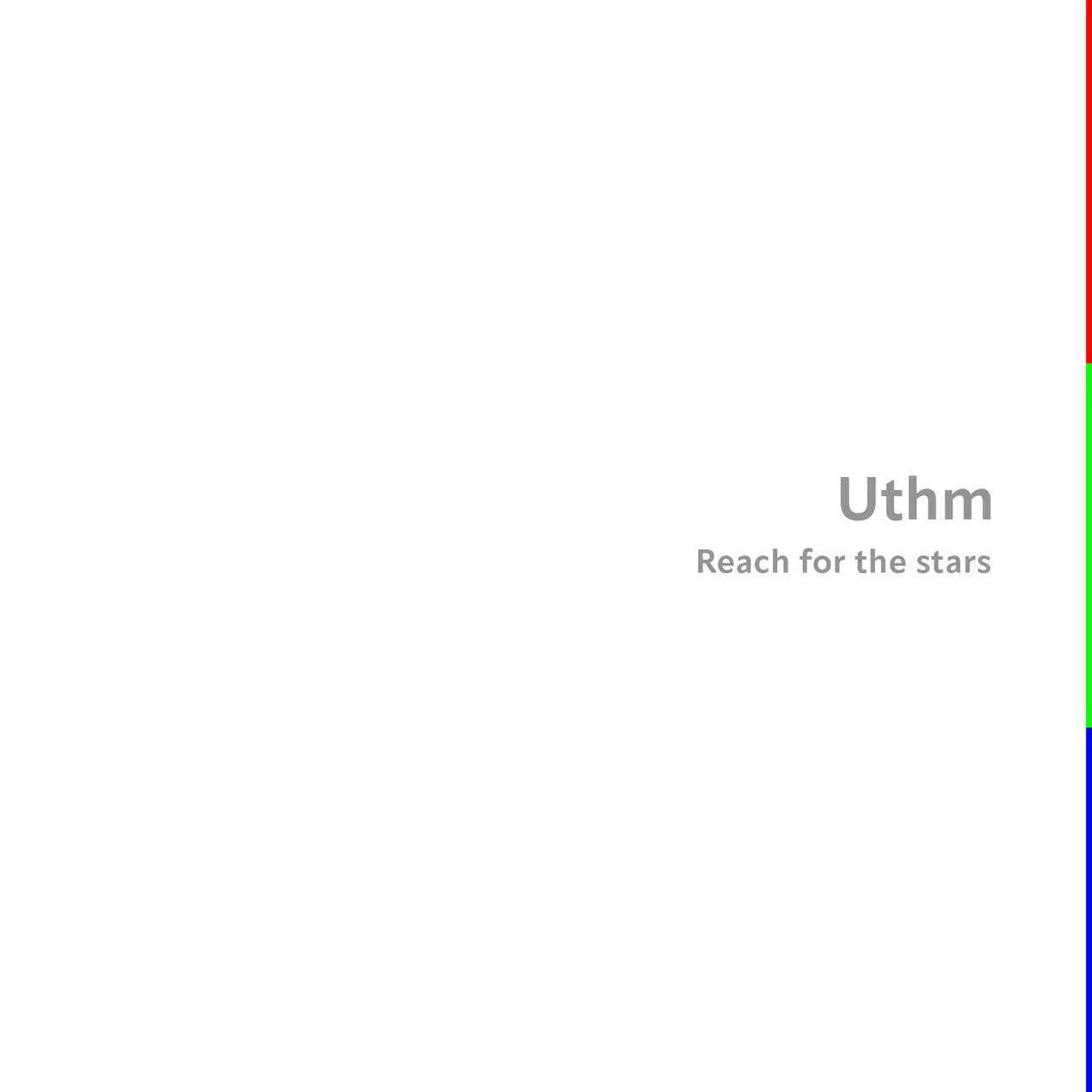Uthm「Reach for the stars (Piano Version) EP」ジャケット写真