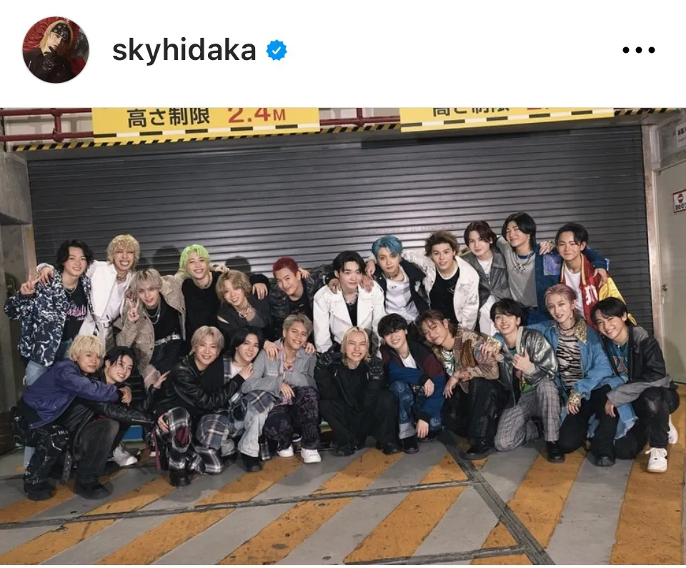 ※画像はSKY-HI Instagram (skyhidaka)より