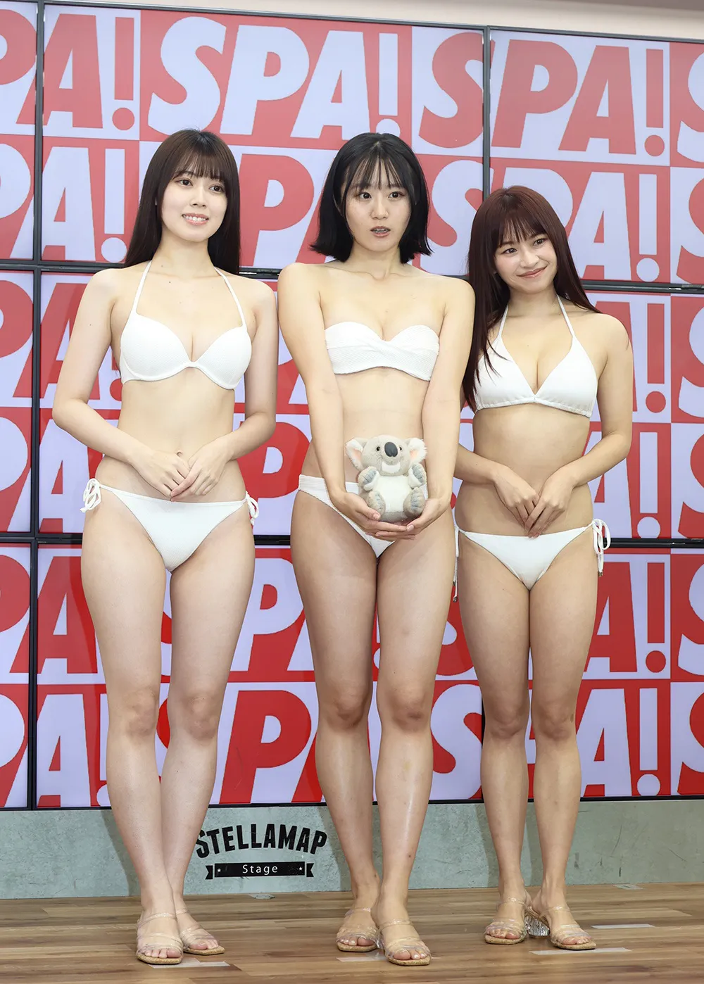 “ミス SPA！2023 グランプリ”の萌花、心愛、戸塚咲季(写真左から)