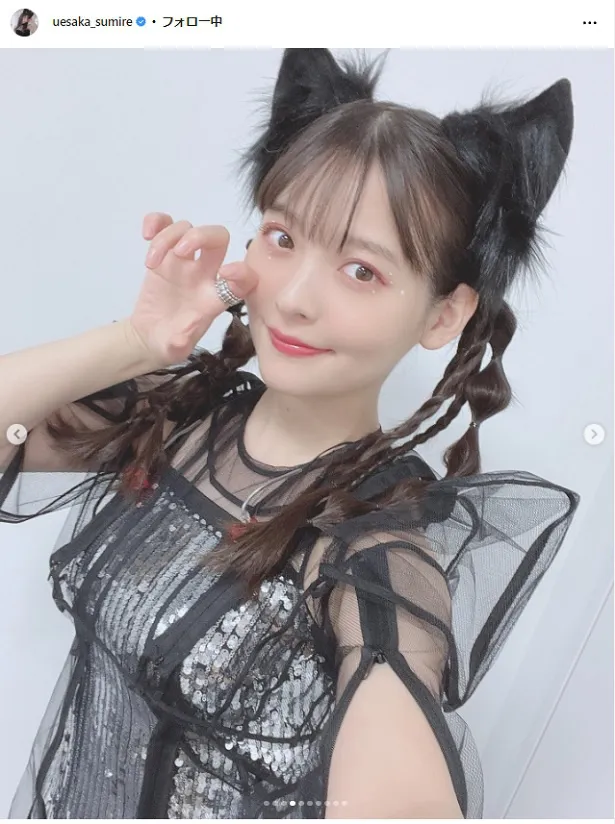 上坂すみれ、シースルーの“ねこねこなお衣装”披露