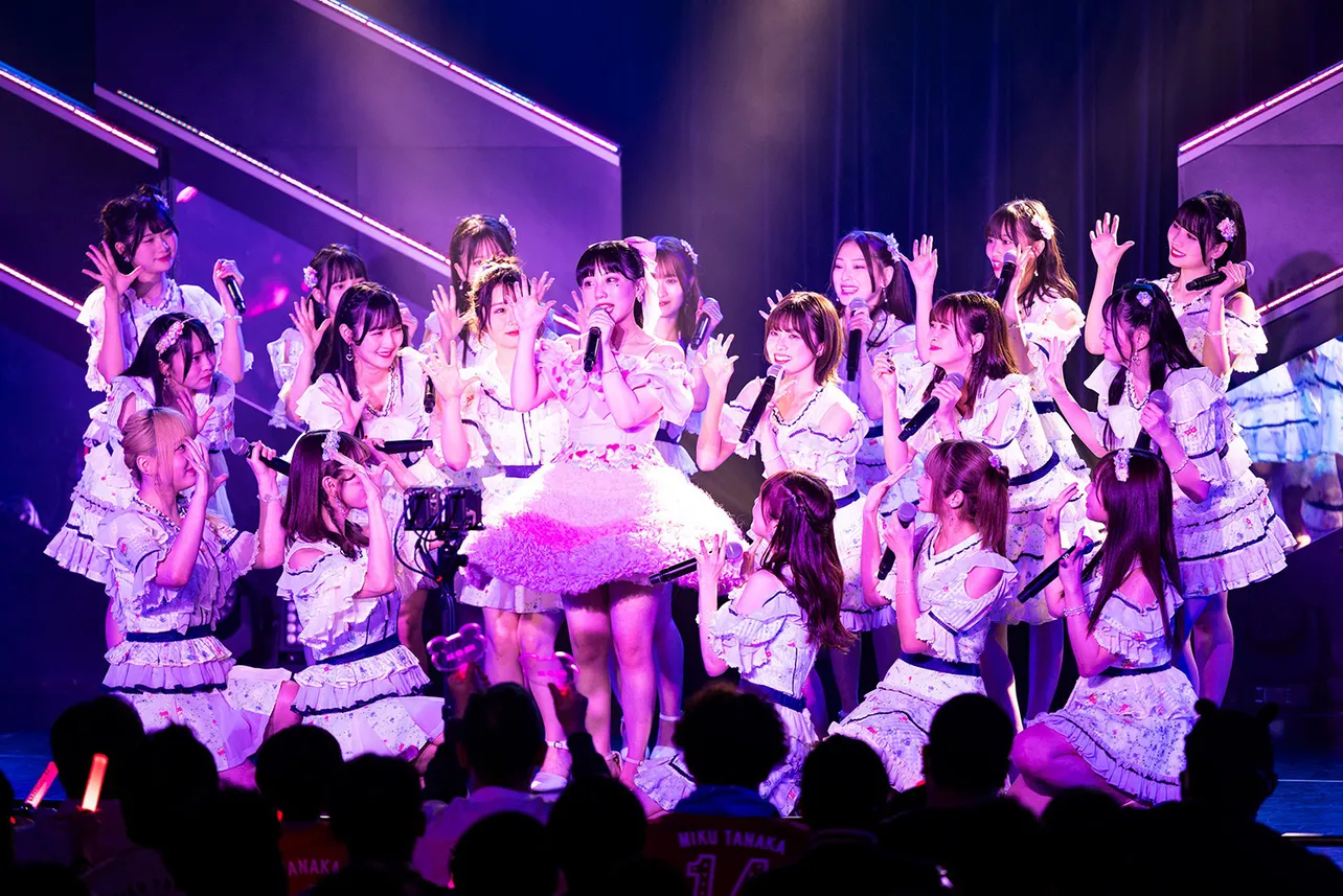 田中美久初選抜の楽曲「桜、みんなで食べた」を出演メンバー全員で披露