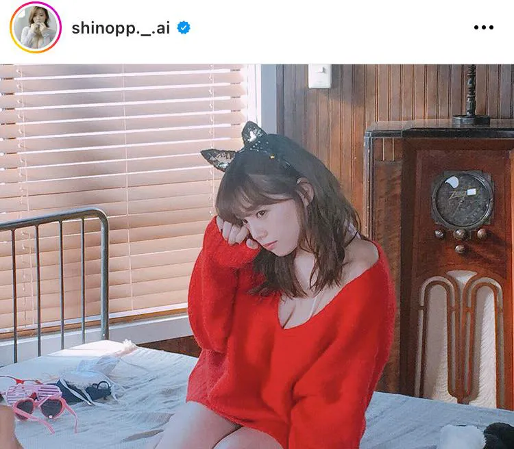 ※画像は篠崎愛(shinopp._.ai)公式Instagramのスクリーンショット