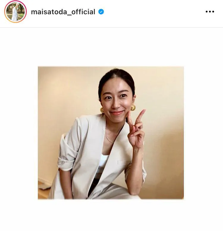 ※画像は里田まい(maisatoda_official)公式Instagramより