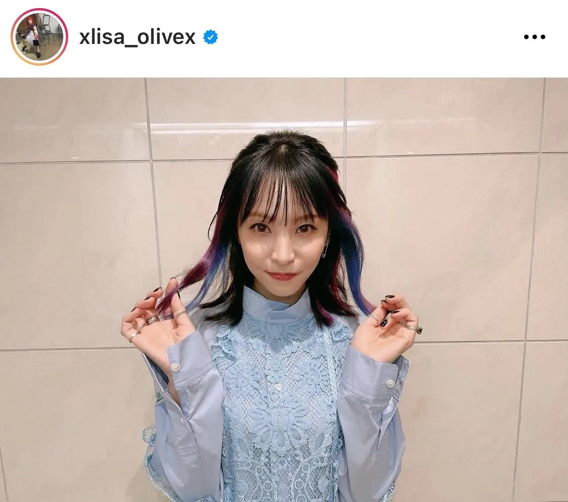 ※LiSA公式Instagram(xlisa_olivex)のスクリーンショット