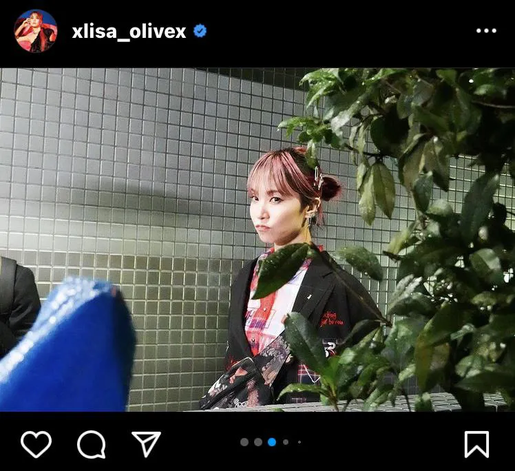 ※LiSA公式Instagram(xlisa_olivex)のスクリーンショット