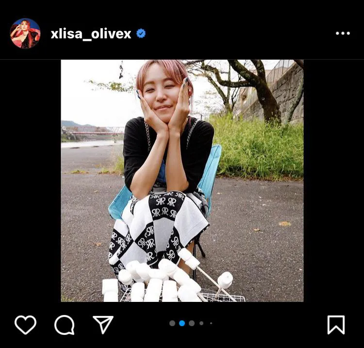 ※LiSA公式Instagram(xlisa_olivex)のスクリーンショット