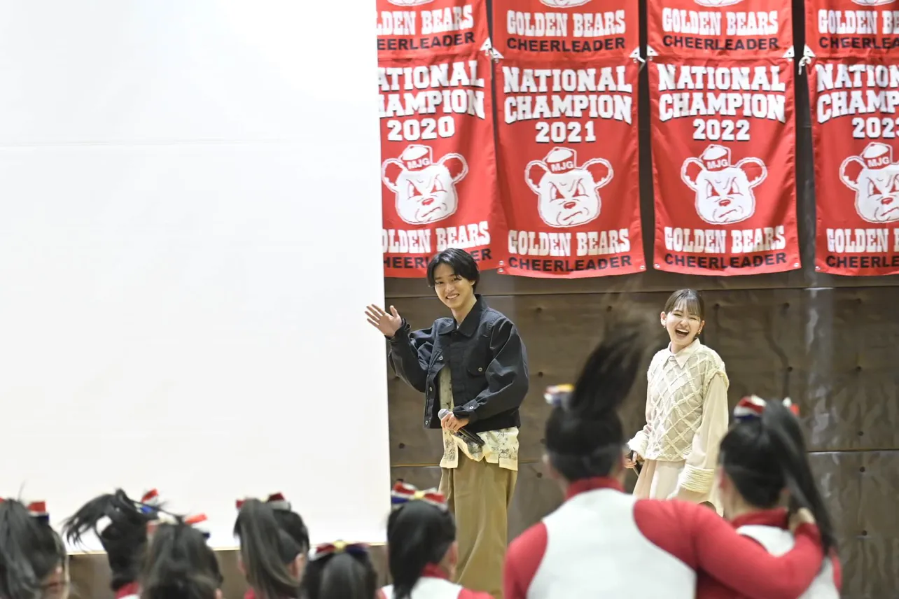   サプライズ訪問イベントの様子