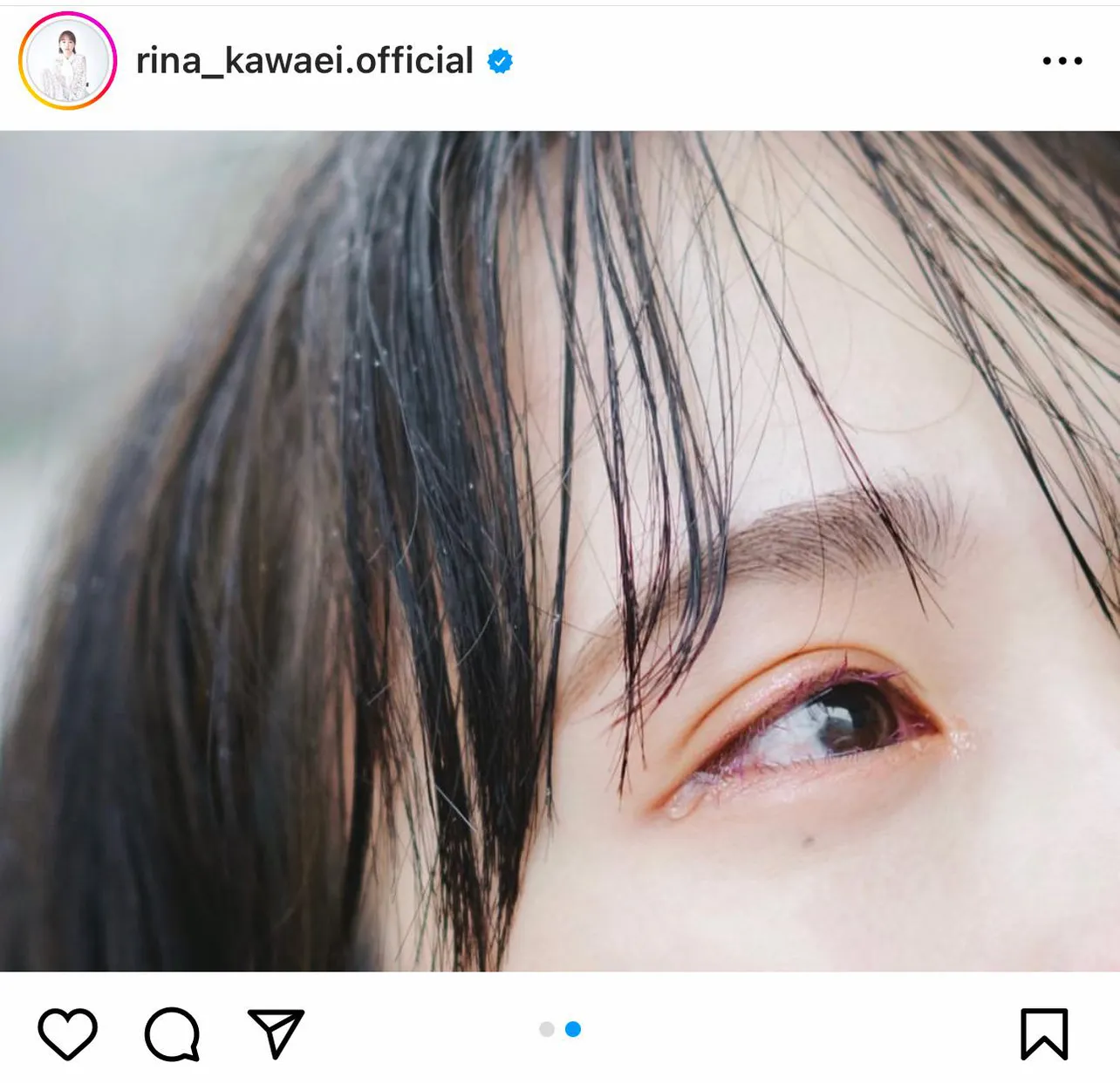 ※川栄李奈オフィシャルInstagram(rina_kawaei.official)より