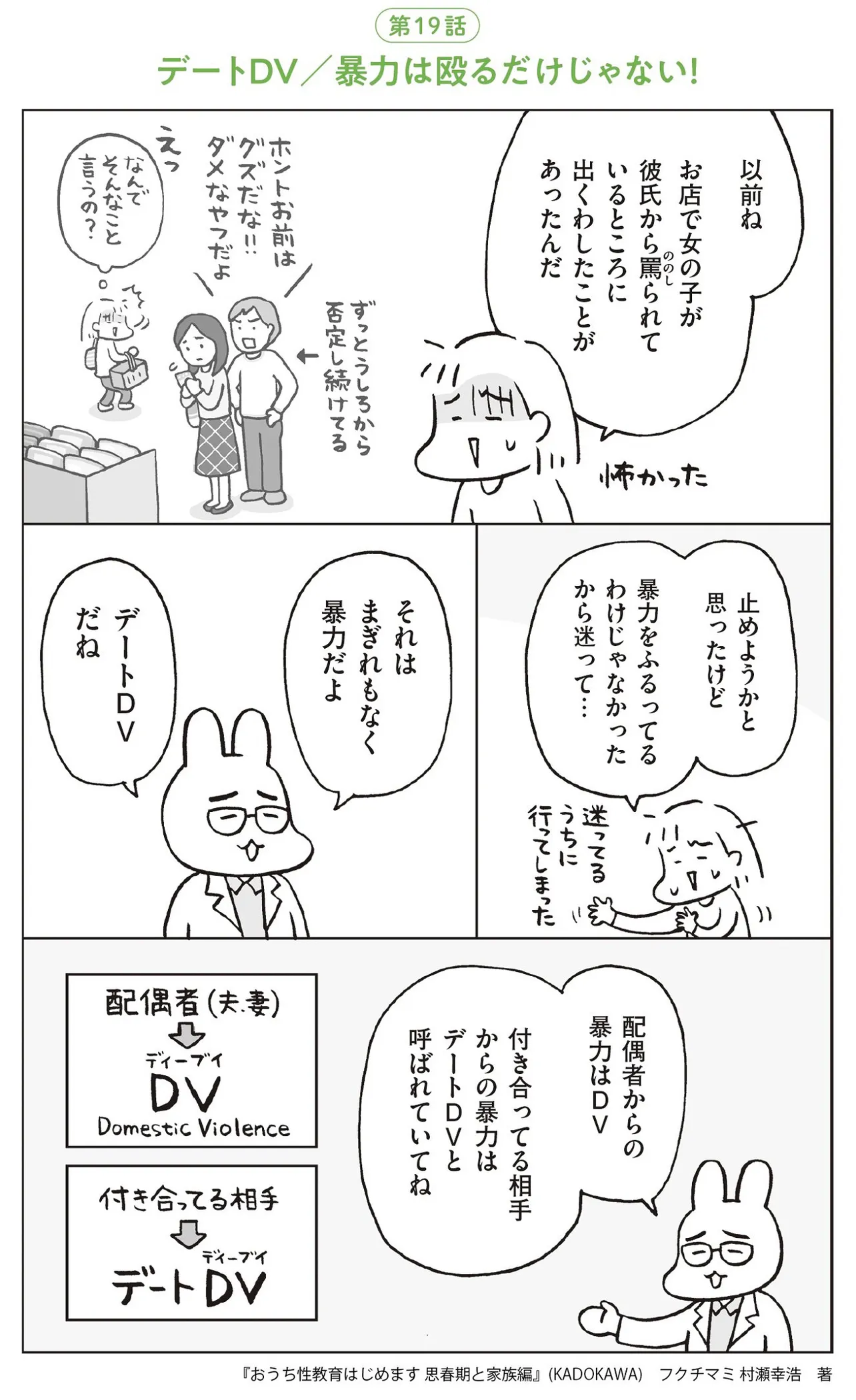 デートDV／暴力は殴るだけじゃない！①