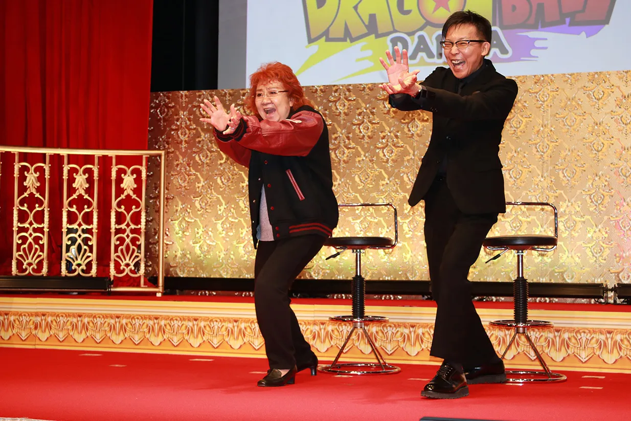 【写真】イベントの締め括りは野沢雅子の「かめはめ波！」