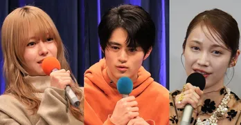 鈴鹿央士&山本舞香&中村ゆりか、メロンソーダが映える「かわいい3人」の仲良しショット<闇バイト家族>