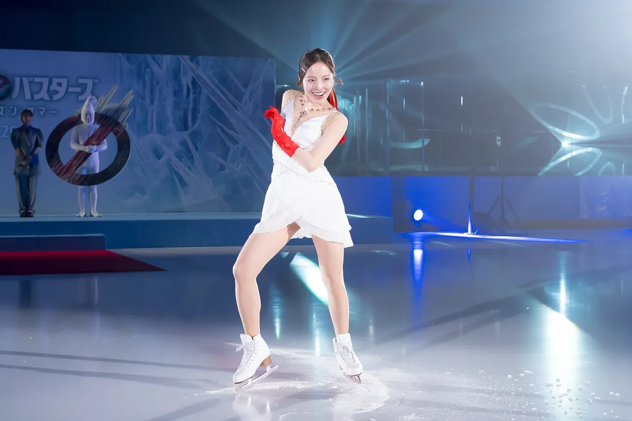 【写真】本田真凜さん、スケートを生披露