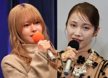 山本舞香&中村ゆりか、工業地帯の見える港をバックにした美人二人のオフショットに「かわいい最強」の声<闇バイト家族>