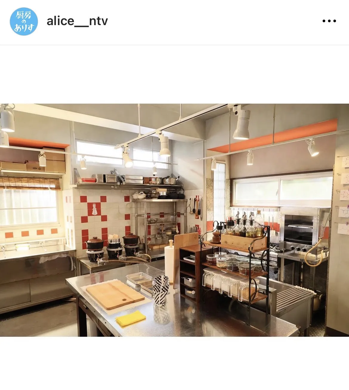  ※画像は「厨房のありす」公式Instagram(alice__ntv)より