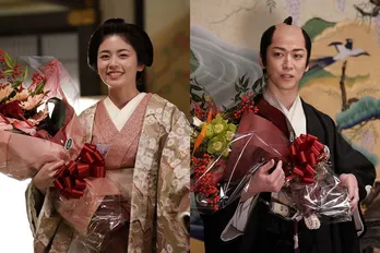 小芝風花&亀梨和也がクランクアップ 宮舘涼太のサプライズ登場に亀梨は愛のあるいじり「邪魔しないで(笑)」<大奥>