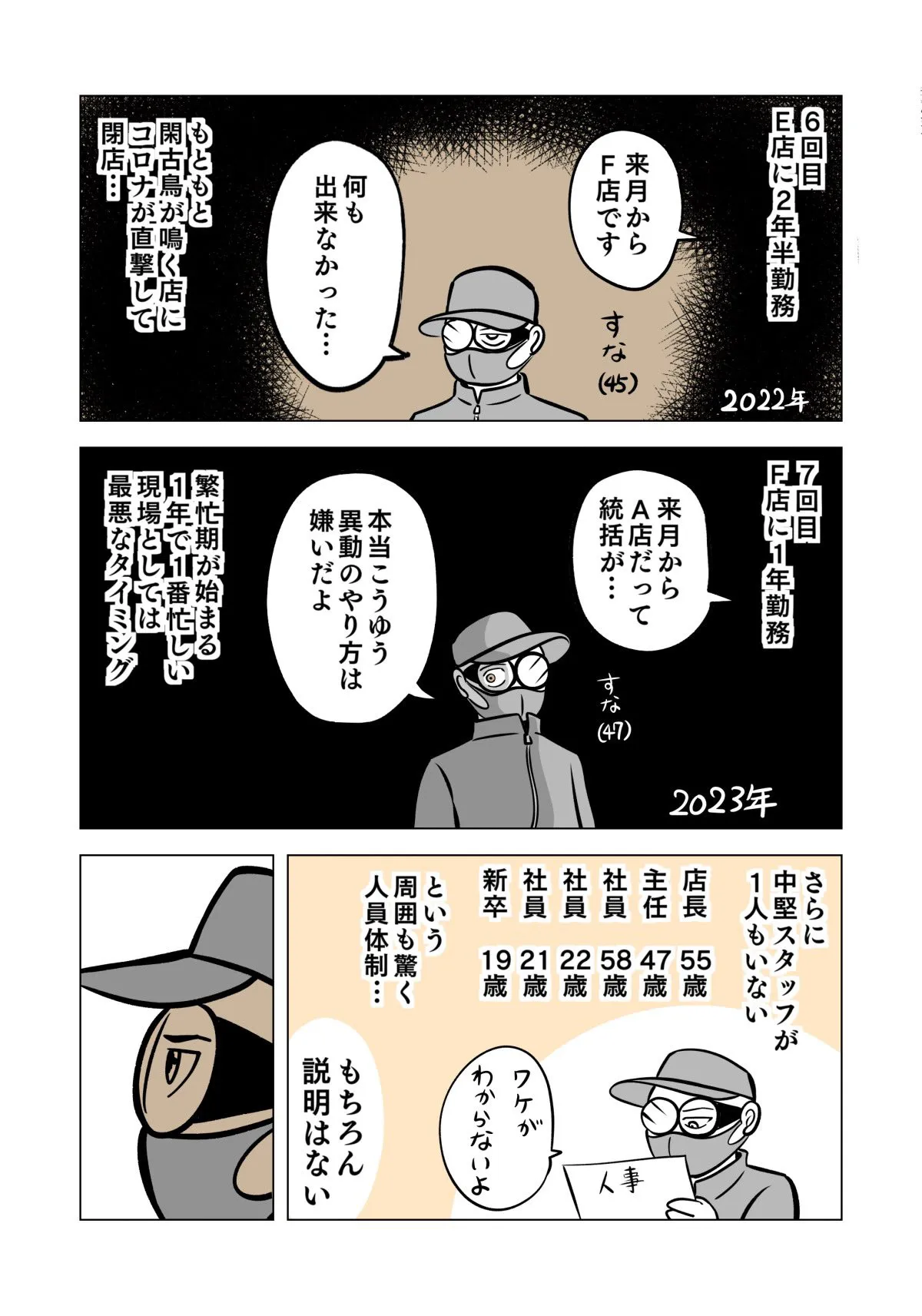 『人事異動は会社員なら、やむを得ないのはわかってるけどもって話。』(7/16)