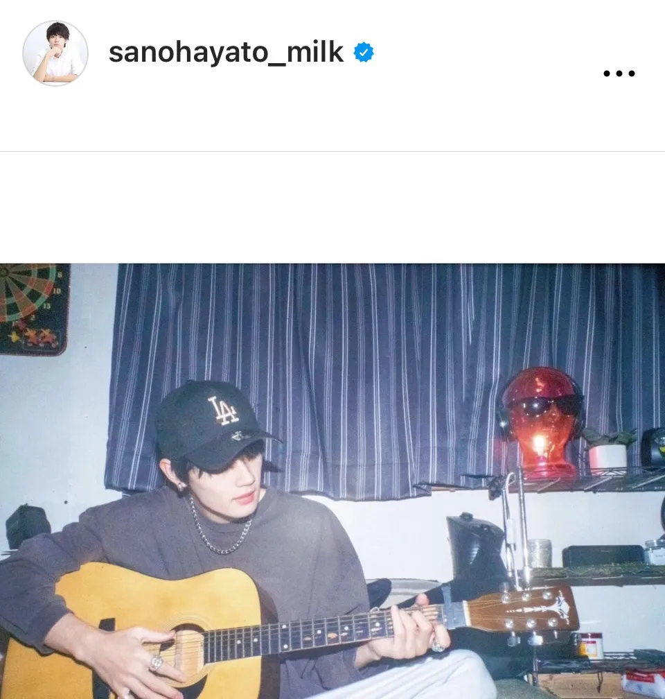 ※画像は佐野勇斗Instagram(sanohayato_milk)より
