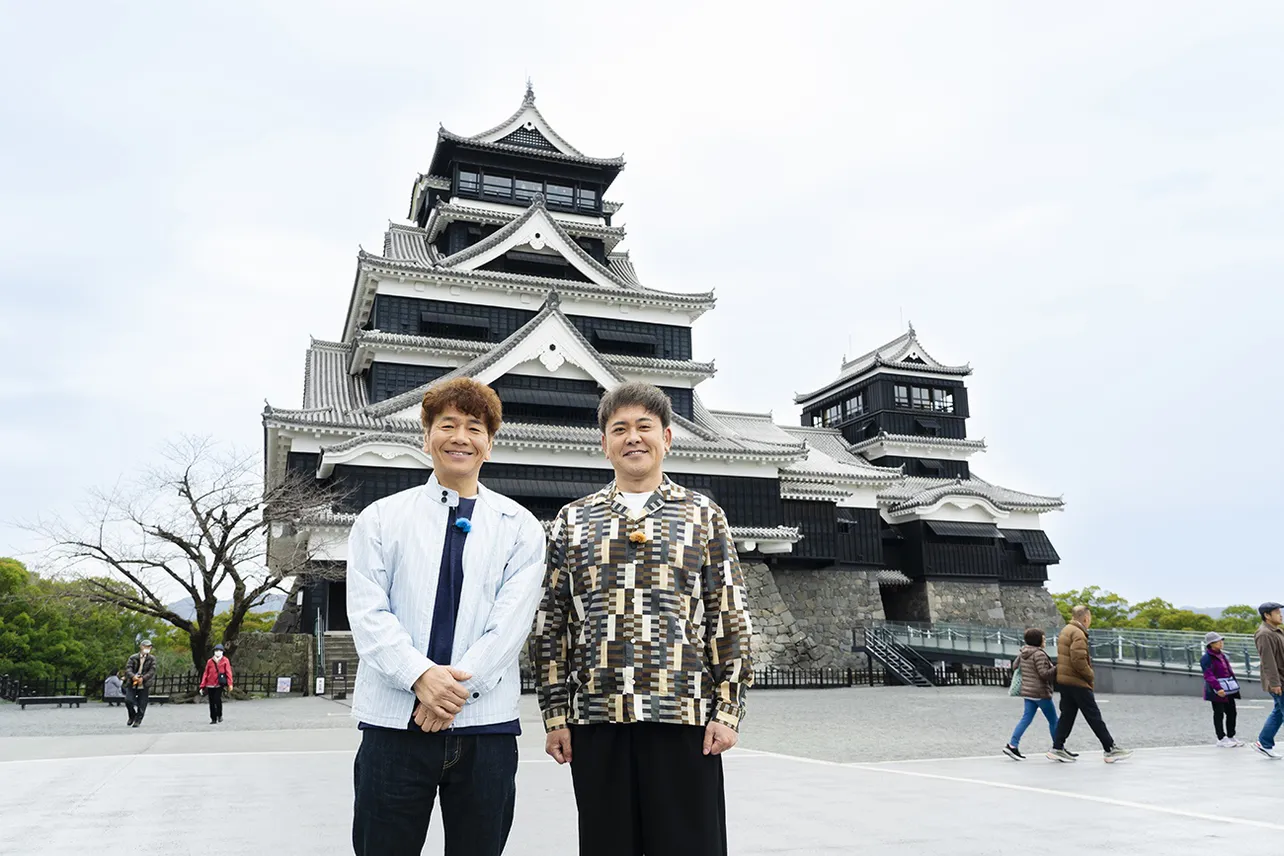 初回の放送は、熊本のシンボルである熊本城からスタート