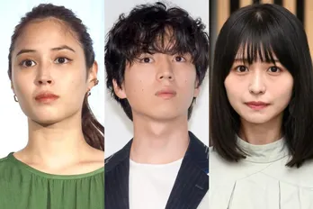 サービスショット…坂東龍汰、撮影直前でもウインクを披露し広瀬アリス&長濱ねるも笑顔に<366日>