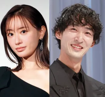 松本まりか&上杉柊平、穏やかな笑顔2ショットに「お似合いすぎる」「身長差たまらん」の声<ミス・ターゲット>